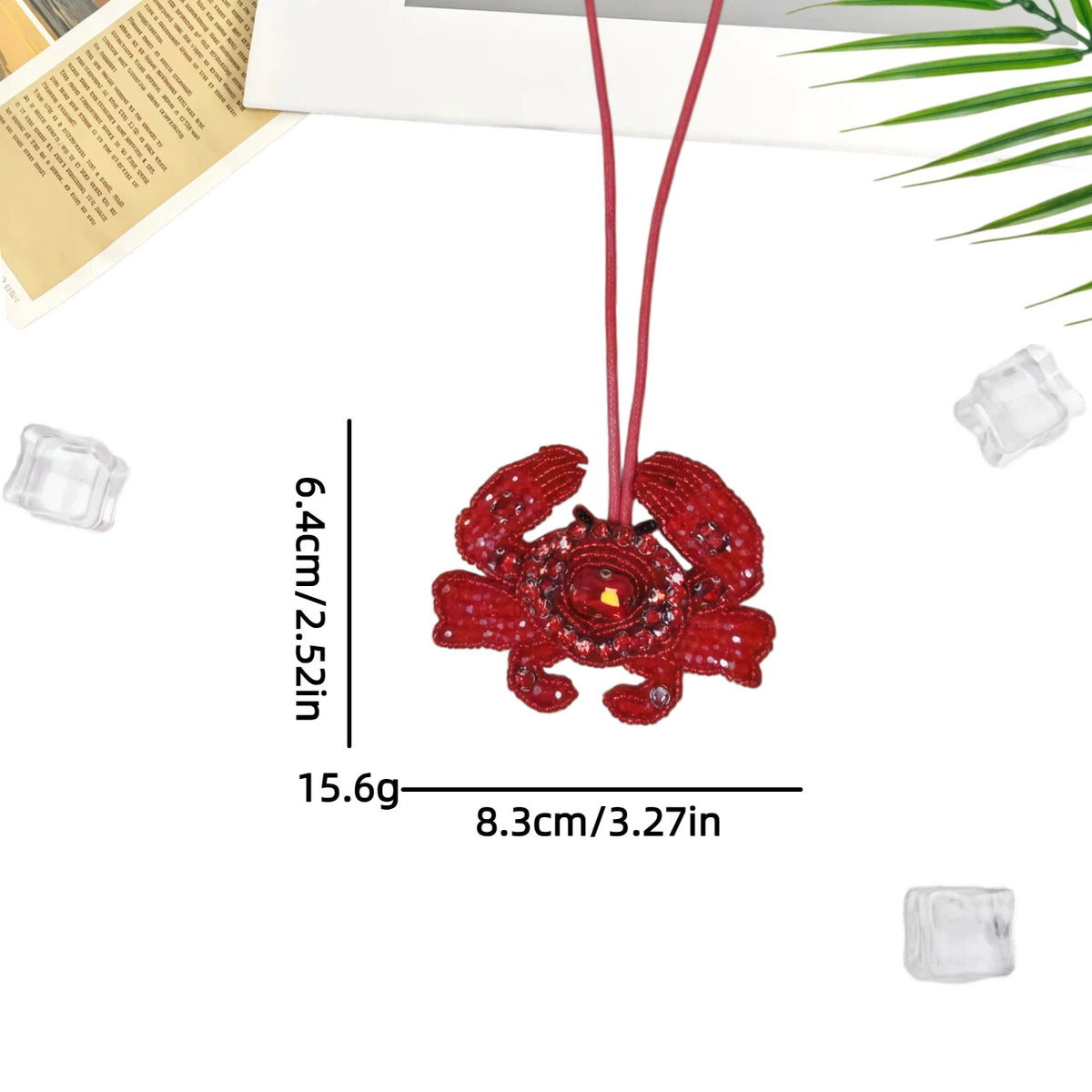 Beaded Sequin Lobster Keychain - DippedShop Wholesale - #8691