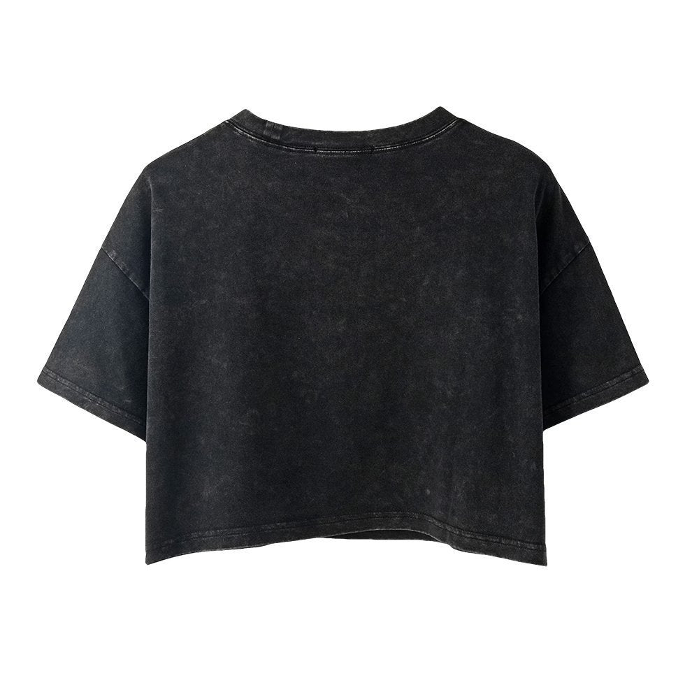 Vintage Distressed Printed Crew Neck T-Shirt DP25D415