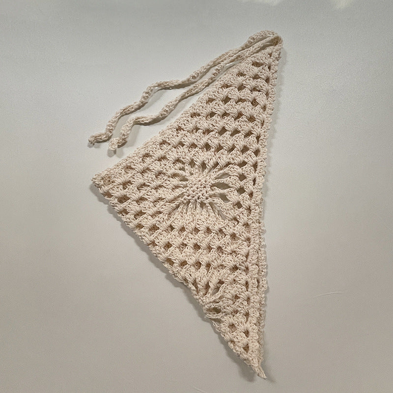 Minimalist Crochet Bandana Headscarf - DippedShop Wholesale - #6451