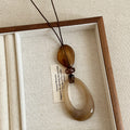 Minimalist Resin Hollow Geometry Pendant Necklace 6W6JNC680