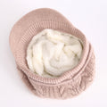 Casual Cable Knit Fleece-Lined Warm Beanie Hat 6W6HAT662