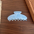 Elegant Marble Textured Acetate Hair Claw 6W6HCP1635