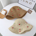 Cherry Crochet Foldable Hat - DippedShop Wholesale - #8995