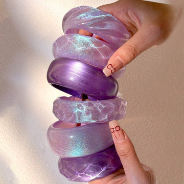 Purple Round Simple Layered Bracelets DP25B575