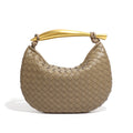 Fashion Solid Color Woven Crescent Handbag 6W10BBG2423