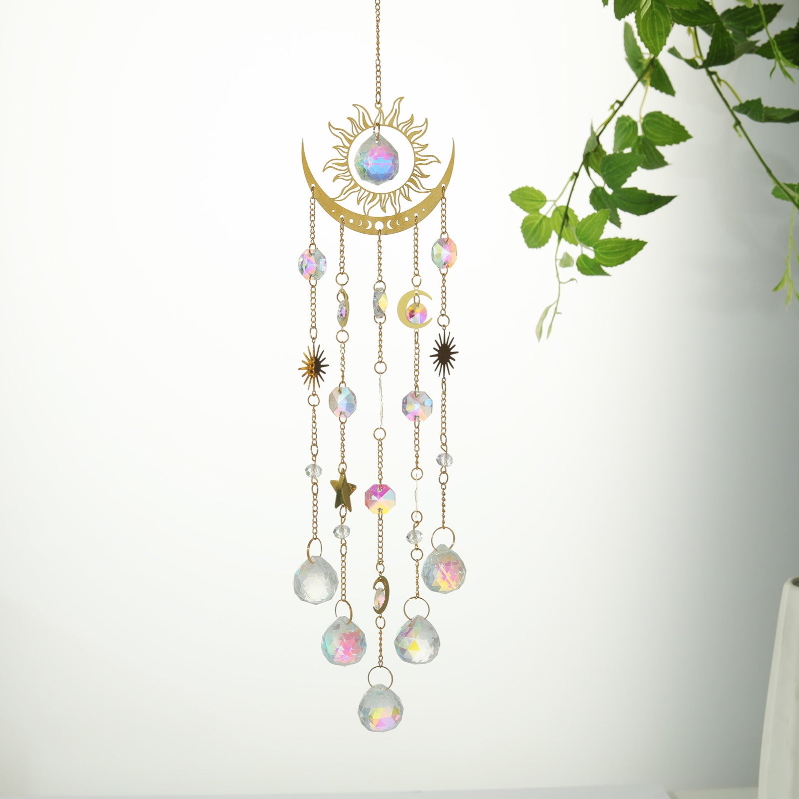 Vintage Gold Crystal Pendant - DippedShop Wholesale - #4451