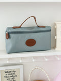 Stylish Patch Large Capacity Portable Makeup Bag MK2BW6S10BOB84