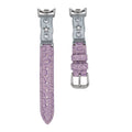 Stylish Heart Star Rhinestones PU Watch Band 6JWA117