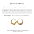 Cut-Out Geometric Hoop Earrings 6W6JER776