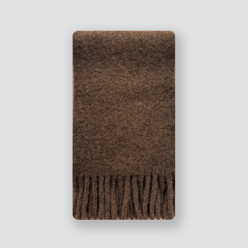 Warm Solid Color Wool Blend Knit Scarf 6W6NSW256