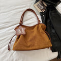 Faux Suede Tote Bag - DippedShop Wholesale - #7043