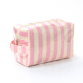 Simple Color Block Striped PVC Cosmetic Bag MK2BLW6C5CO07