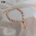 Stylish Gold Plated Freshwater Pearl Bracelet 6W6JBR714