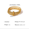 Vintage Gold Plated Multi-Layer Statement Ring 8ZA6JRG147L