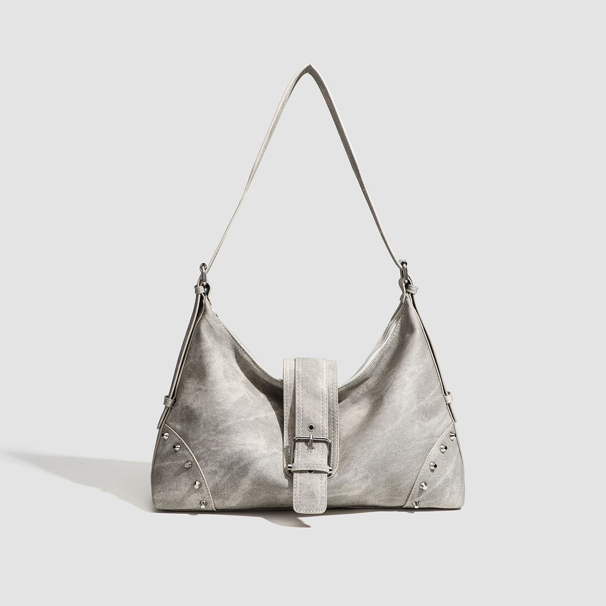 Stylish Rivet Studded Underarm Shoulder Bag 6W10BBG2009