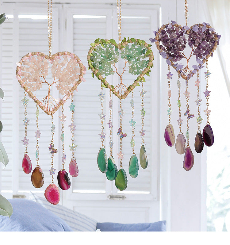 Natural Stones Tree of Life Crystal Suncatchers MK2CZAS6H7HLS78