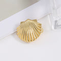 Minimalist Starfish Shell Gold Plated Hair Claw MK2MBEP6W6HCP369