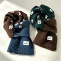 Floral Print Knit Scarf - DippedShop Wholesale - #9315