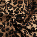 Leopard Print Lapel Sleepwear Set - DippedShop Wholesale - #8787