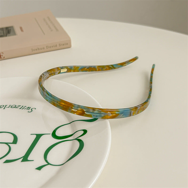 Vintage Leopard Pattern Non Slip Acetate Headband MK2SPM6W6HBD36