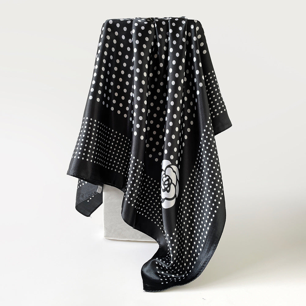 Trendy Polka Dot Versatile Shawl Head Scarf MK2BW6W6NSI30