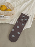 Vintage Polka Dot Soft Scrunch Socks 6W8FSO697
