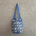 Solid Color Shell Tassel Pendant Hollow Handbag MK2BLK6S10BBG870