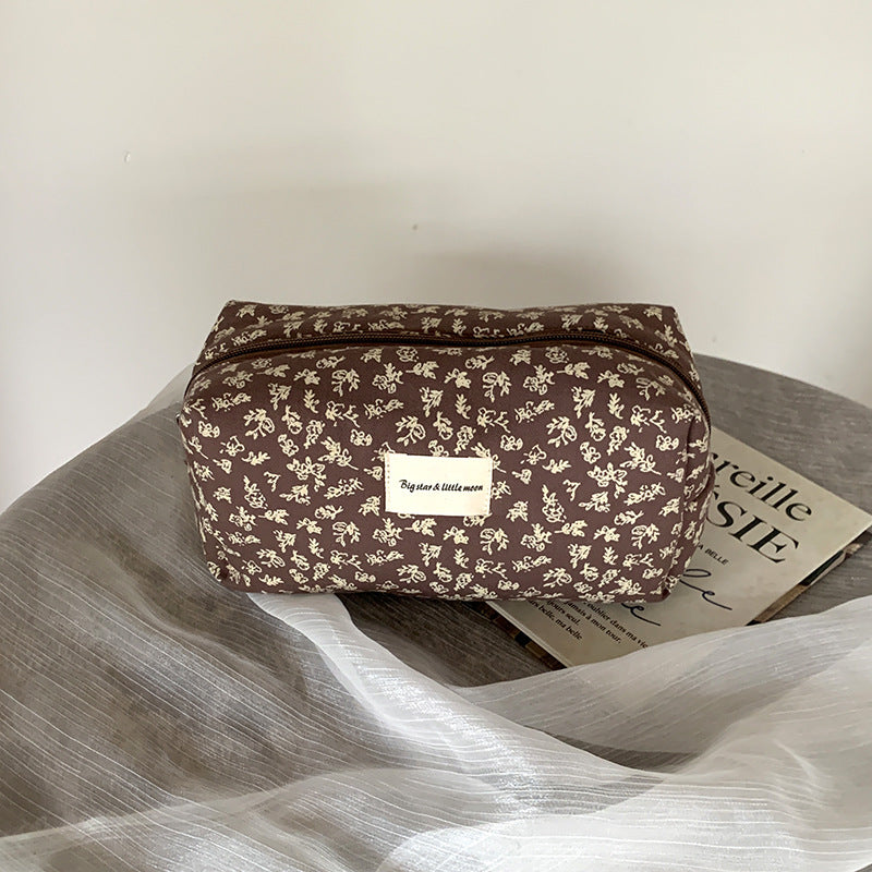 Fresh Floral Print Portable Cosmetic Bag 6S10BOB1025