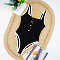 Minimalist Color Contrast Swimsuit - DippedShop Wholesale - #5219