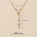 Elegant Gold Plated Heart Rhinestones Pendant Necklace 6W6JNC643