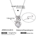 Minimalist Zirconia Heart Cross Pendant Necklace 6W6JNC406L
