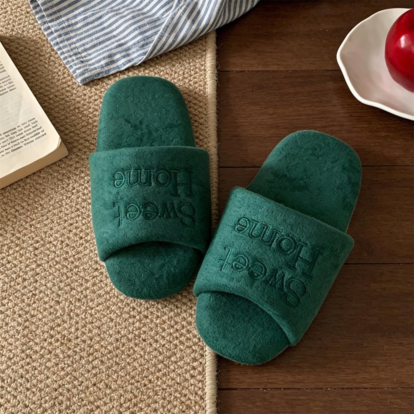 Embroidered Soft Slippers - DippedShop Wholesale - #9987