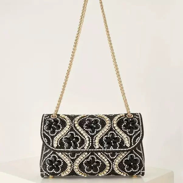 Elegant Rhinestones Flap Over Evening Bags 6W10BBG1943
