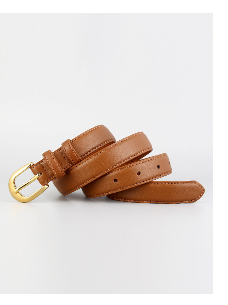 Casual Solid Color Adjustable Leather Blet 6W6JBT154