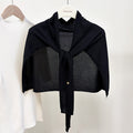 Elegant Solid Color Knit Shawl Wrap 6W6NSC55