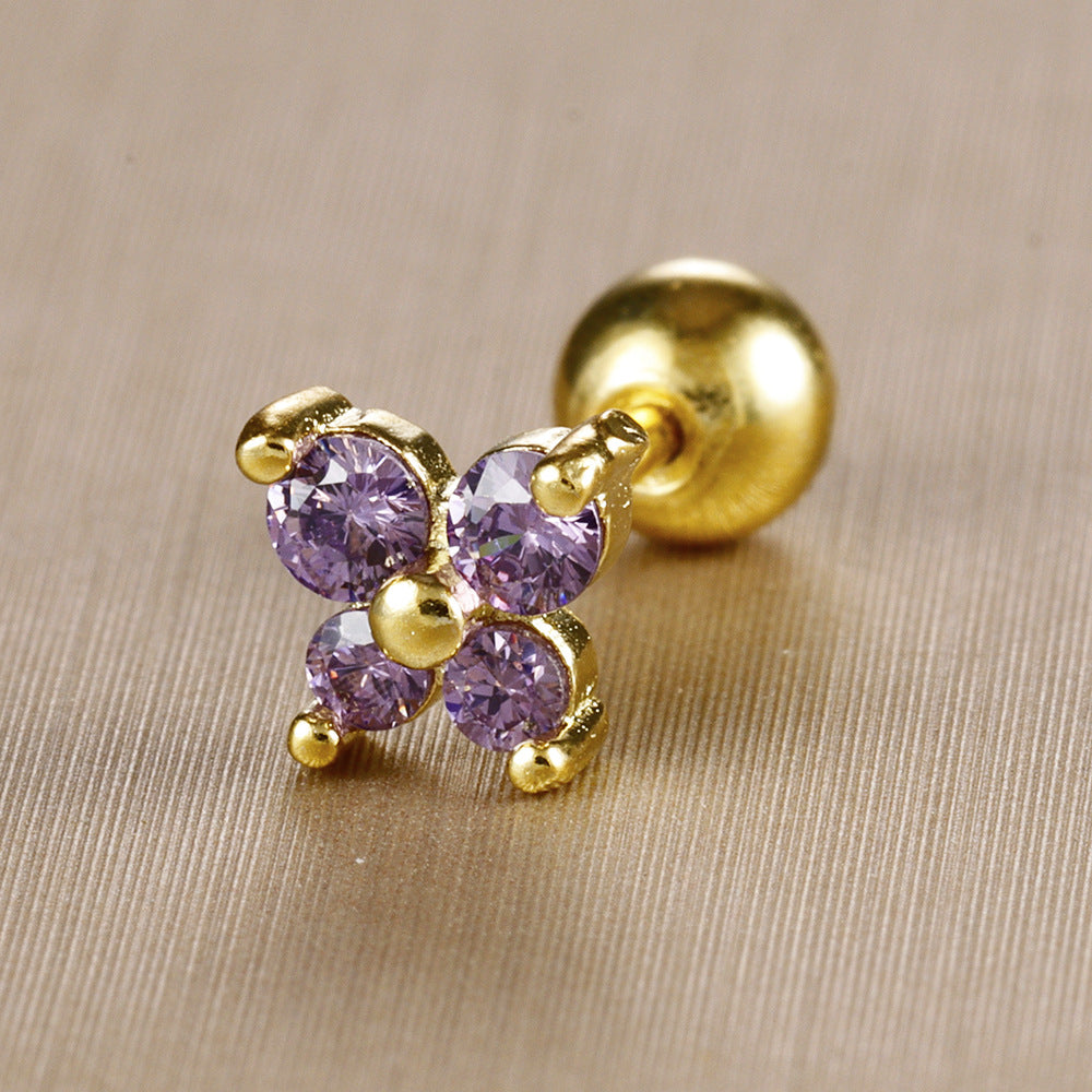 Trendy Gold Plated Butterfly P - DippedShop Wholesale - #5795