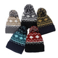 Thick Jacquard Beanie Hat - DippedShop Wholesale - #9139