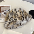 Faux Fur Leopard Bucket Hat - DippedShop Wholesale - #6771