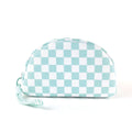 Stylish Color Block Checkered Portable Cosmetic Bag MK2BLW6C5CO12