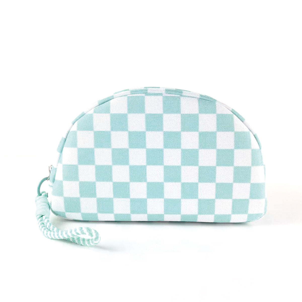 Stylish Color Block Checkered Portable Cosmetic Bag MK2BLW6C5CO12