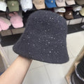 Sparkly Sequin Warm Knit Bucket Hat K6W6HAT712