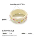 Cute Polka Dots Bowknot Enamel Ring 6W6JRG251