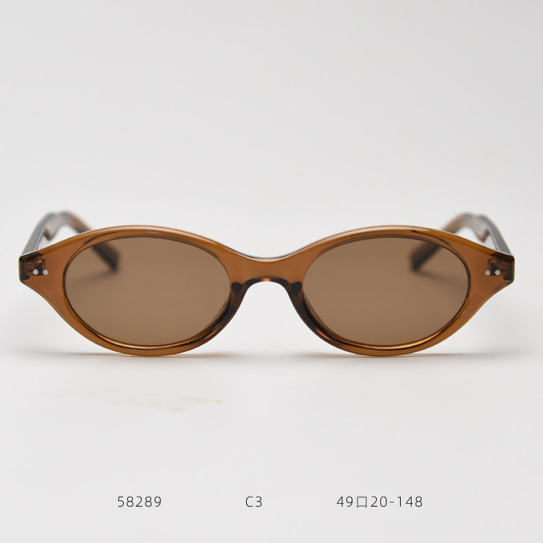 Vintage Oval Polarized Sunglasses - DippedShop Wholesale - #6835