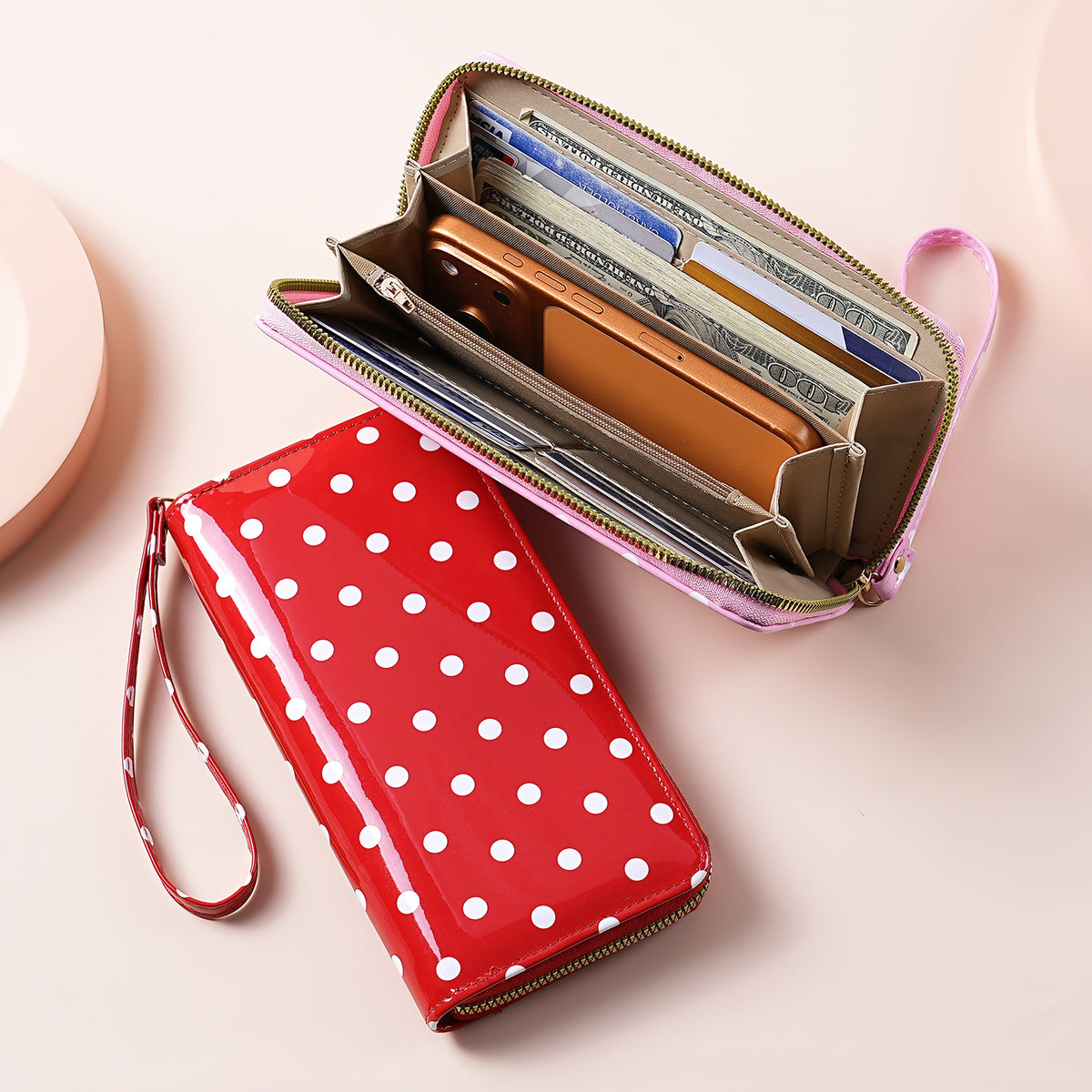 Long Zipper Clutch Wallet - DippedShop Wholesale - #4675