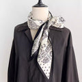 Vintage Paisley Print Versatile Neckchief Scarf MK2BW6W6NSI15
