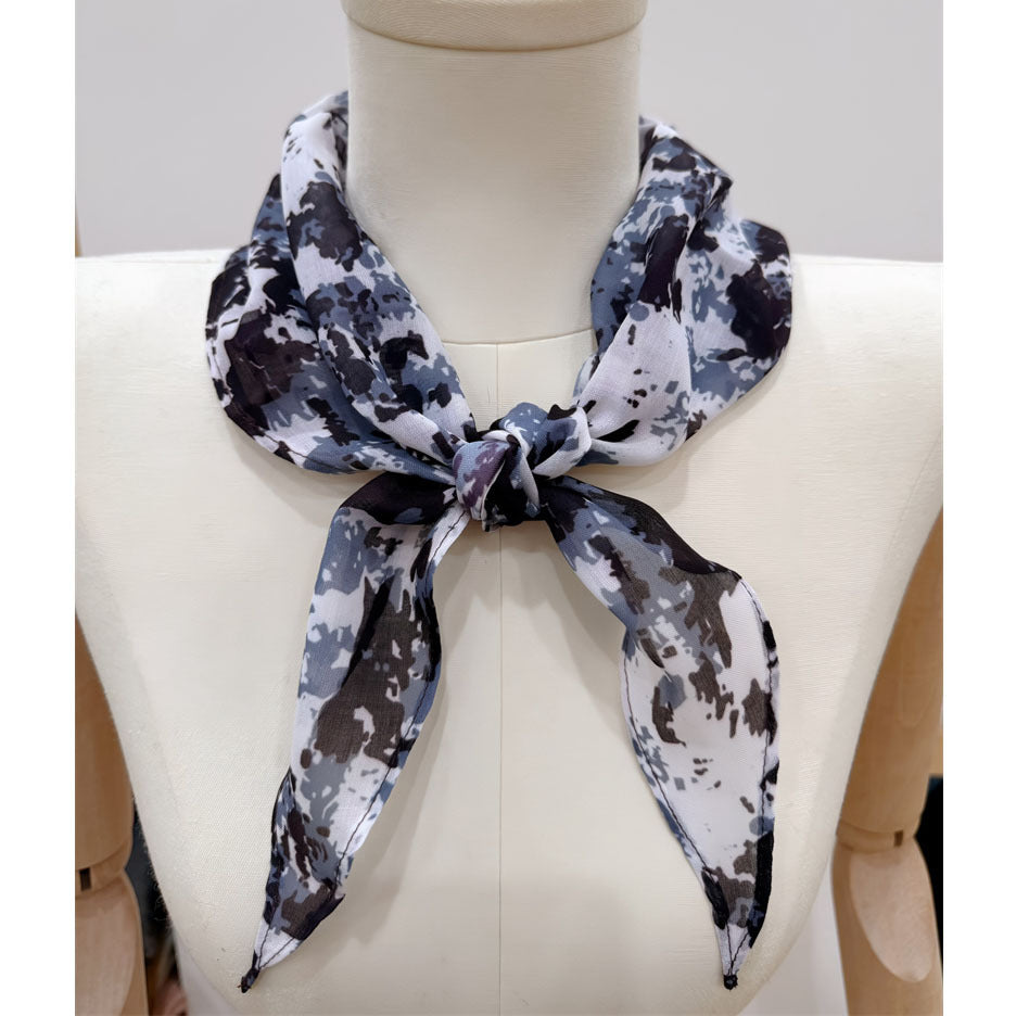 Retro Camo Print Lightweight Silk Scarf MK2BLW6W6NSI47