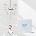 Colorful Butterfly Crystal Bead Wind Chime Suncatcher 6H7HLS215