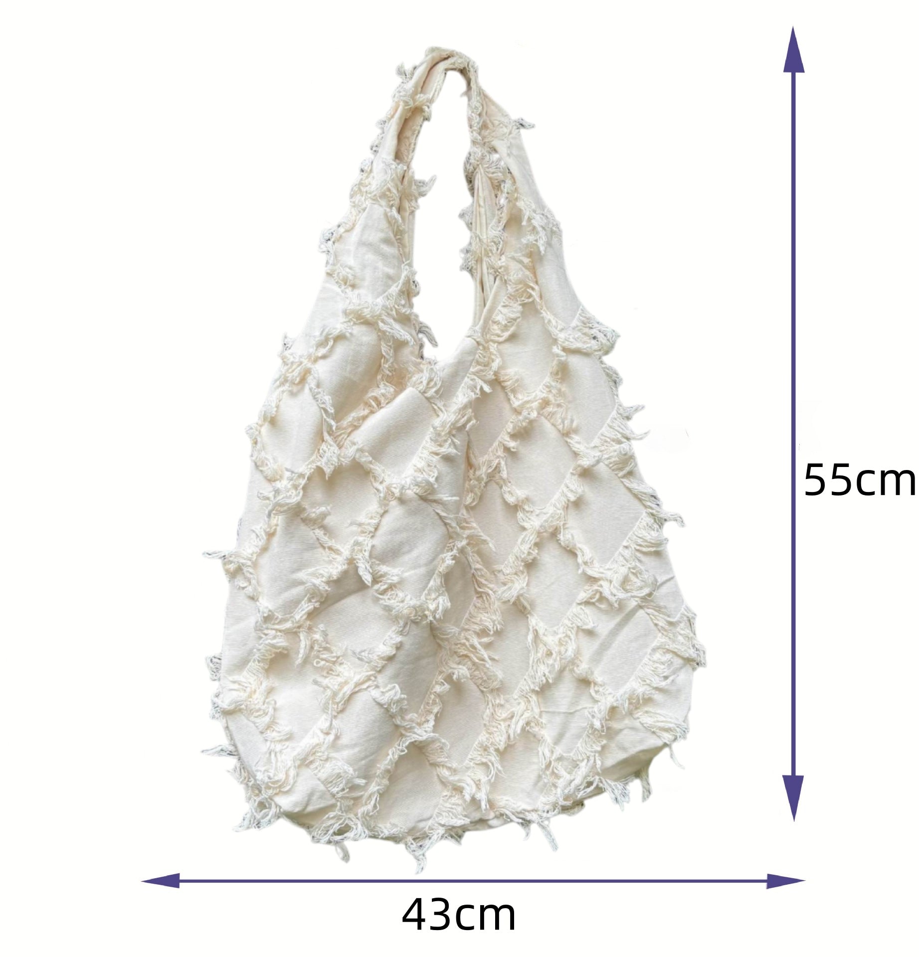 Canvas Tassel Shoulder Bag - DippedShop Wholesale - #0963