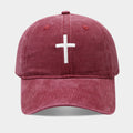 Solid Cross Embroidery Baseball Cap - DippedShop Wholesale - #0851