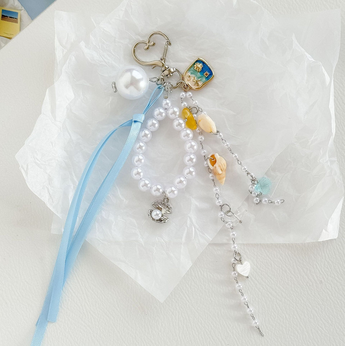 Conch Pendant Keychain Charm - DippedShop Wholesale - #8323